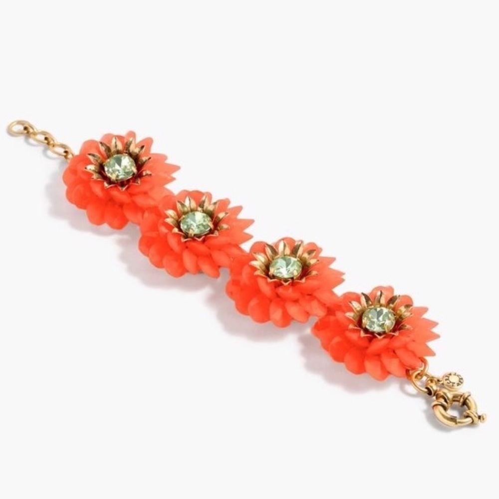 J.Crew Orange Flower bracelet